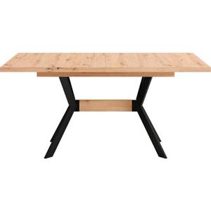 byLIVING Eettafel Bremen uittrekbaar met binnenin geplaatst inlegblad, 160 op 200 cm