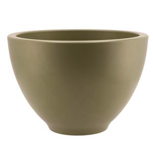 DK Design  bloempot/plantenpot - Vinci - olijfgroen mat - voor kamerplant - D21 x H31 cm -