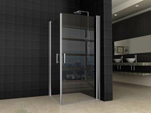 Aqua Splash Dubbele Swingdeur Uni 1000X1000X2000 8 mm Nano Chroom 