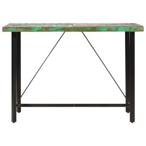 vidaXL Bartafel 150x70x107 cm massief gerecycled hout en ijzer