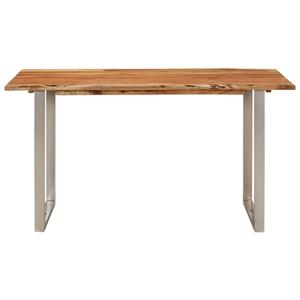 vidaXL Eettafel 140x70x76 cm massief acaciahout