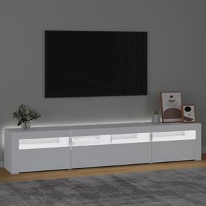 vidaXL Tv-meubel met LED-verlichting 210x35x40 cm wit