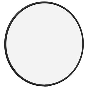 vidaXL Wandspiegel rond Ø30 cm zwart