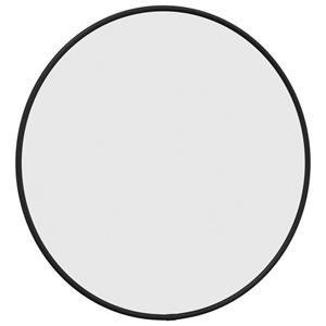 vidaXL Wandspiegel rond Ø40 cm zwart