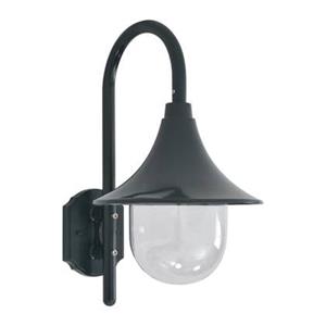 VidaXL Tuin wandlamp E27 42 cm aluminium donkergroen