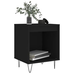 vidaXL Nachtkastjes 2 st 40x35x50 cm bewerkt hout zwart