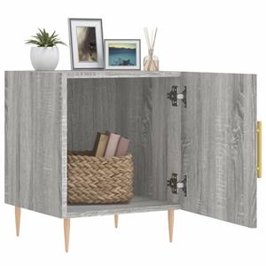 vidaXL Nachtkastjes 2 st 40x40x50 cm bewerkt hout grijs sonoma eiken