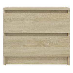vidaXL Nachtkastje 50x39x43,5 cm spaanplaat sonoma eikenkleurig