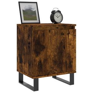 vidaXL Nachtkastjes 2 st 40x30x50 cm bewerkt hout gerookt eikenkleurig