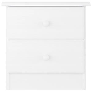 vidaXL Nachtkastje ALTA 43x35x40,5 cm massief grenenhout wit