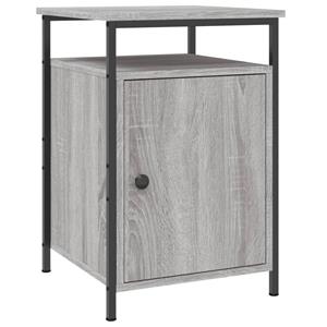 vidaXL Nachtkastjes 2 st 40x42x60 cm bewerkt hout grijs sonoma eiken