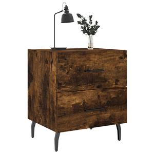 vidaXL Nachtkastjes 2 st 40x35x47,5 cm bewerkt hout gerookt eikenkleur