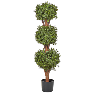 BELIANI Kunstplant 120 cm BUXUS BALL TREE