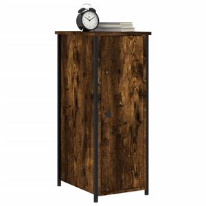vidaXL Nachtkastjes 2 st 32x42x80 cm bewerkt hout gerookt eikenkleurig