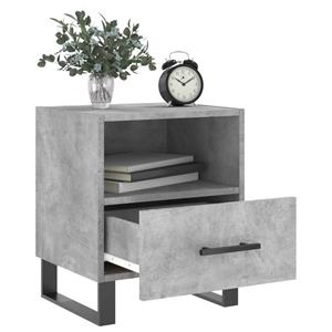 vidaXL Nachtkastjes 2 st 40x35x47,5 cm bewerkt hout betongrijs