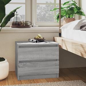 vidaxl Nachtkastjes 2 st 50x39x43,5 cm bewerkt hout grijs sonoma eiken