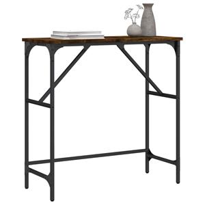 vidaXL Wandtafel 75x32x75 cm bewerkt hout gerookt eikenkleurig
