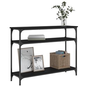vidaXL Wandtafel 100x29x75 cm bewerkt hout zwart