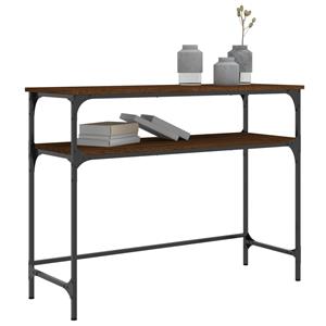 vidaXL Wandtafel 100x35,5x75 cm bewerkt hout bruin eikenkleur