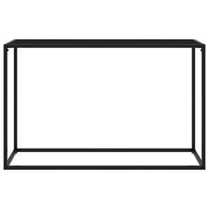 vidaXL Wandtafel 120x35x75 cm gehard glas zwart