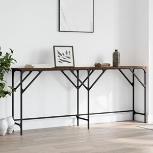 vidaXL Wandtafel 180x29x75 cm bewerkt hout bruineikenkleurig