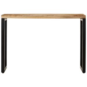 vidaxl Wandtafel 110x35x76 cm massief ruw mangohout