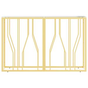 vidaXL Wandtafel 110x30x70 cm roestvrij staal en glas