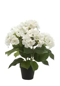 Emerald Kunstplant Hortensia Creme in pot - 40cm 