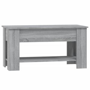 vidaXL Salontafel 101x49x52 cm bewerkt hout grijs sonoma eikenkleurig