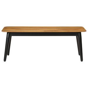 vidaXL Salontafel 110x50x40 cm massief mangohout en ijzer
