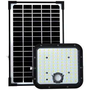 V-TAC VT-432 10311 LED-Flutlichtstrahler, Solarmodul 30W Kaltweiß Schwarz