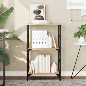 vidaxl Boekenrek 50x33x82 cm bewerkt hout sonoma eikenkleurig