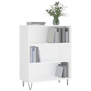 vidaXL Boekenkast 69,5x32,5x90 cm bewerkt hout wit