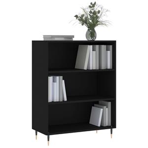 vidaXL Boekenkast 69,5x32,5x90 cm bewerkt hout zwart