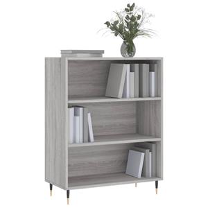 vidaXL Boekenkast 69,5x32,5x90 cm bewerkt hout grijs sonoma eikenkleur