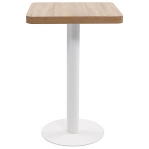 vidaXL Bistrotafel 50x50 cm MDF lichtbruin