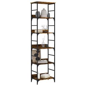 vidaXL Boekenrek 50x33x188,5 cm bewerkt hout gerookt eikenkleurig