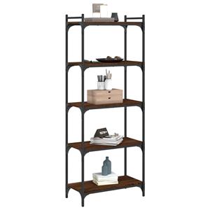 vidaXL Boekenkast 5-laags 60x30x154 cm bewerkt hout bruineikenkleurig