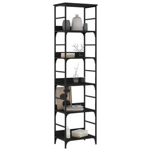 vidaXL Boekenrek 50x33x188,5 cm bewerkt hout zwart