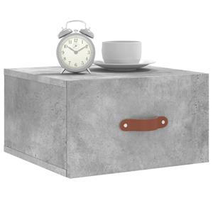 vidaXL Fächerschrank Wand-Nachttisch Betongrau 35x35x20 cm (1-St)