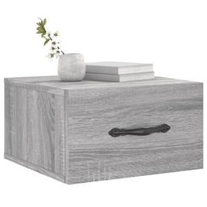 vidaXL Fächerschrank Wand-Nachttisch Grau Sonoma 35x35x20 cm (1-St)