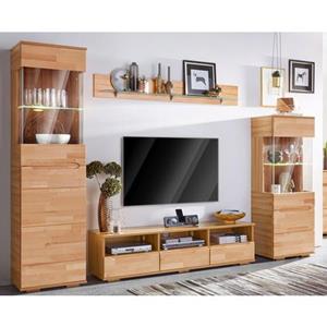 Home affaire Woltra Wandmeubel Vetro gedeeltelijk massief hout (set, 4-delig)