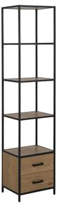 Bendt Wandrek Holger Met 2 lades, Eiken en metaal, 185 x 42cm - Naturel