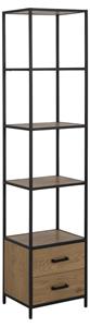 Giga Living Boekenkast Bronx MDF Naturel 42x185 - 