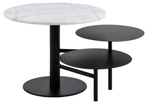 Giga Living Salontafel Estelle Rond Marmer Wit Ø60cm - 