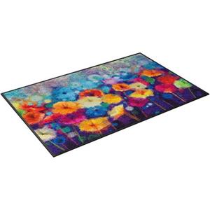 Wash+dry by Kleen-Tex Mat Flowerlover Inloopmat, motief bloemen, antislip, wasbaar