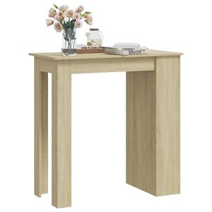 vidaXL Bartafel met opbergrek 102x50x103,5 cm spaanplaat sonoma eiken