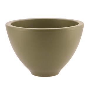 DK Design  bloempot/plantenpot - Vinci - olijfgroen mat - voor kamerplant - D15 x H23 cm -