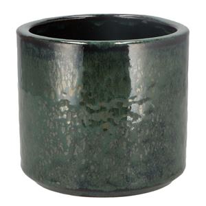 DK Design Bloempot model Green Glaze - groen - D14 x H15 cm - glanzend -