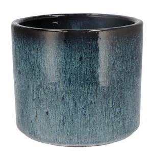 DK Design Bloempot model Blue Glaze - blauw - D15 x H17 cm - ombre -